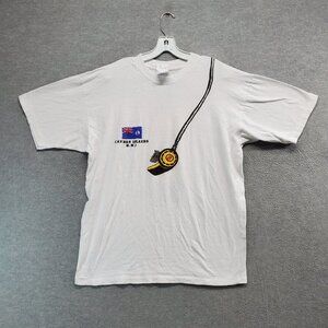 VINTAGE No Problem Men Shirt XL Single‎ Stitch Tortuga Cayman Rum Graphic 90s